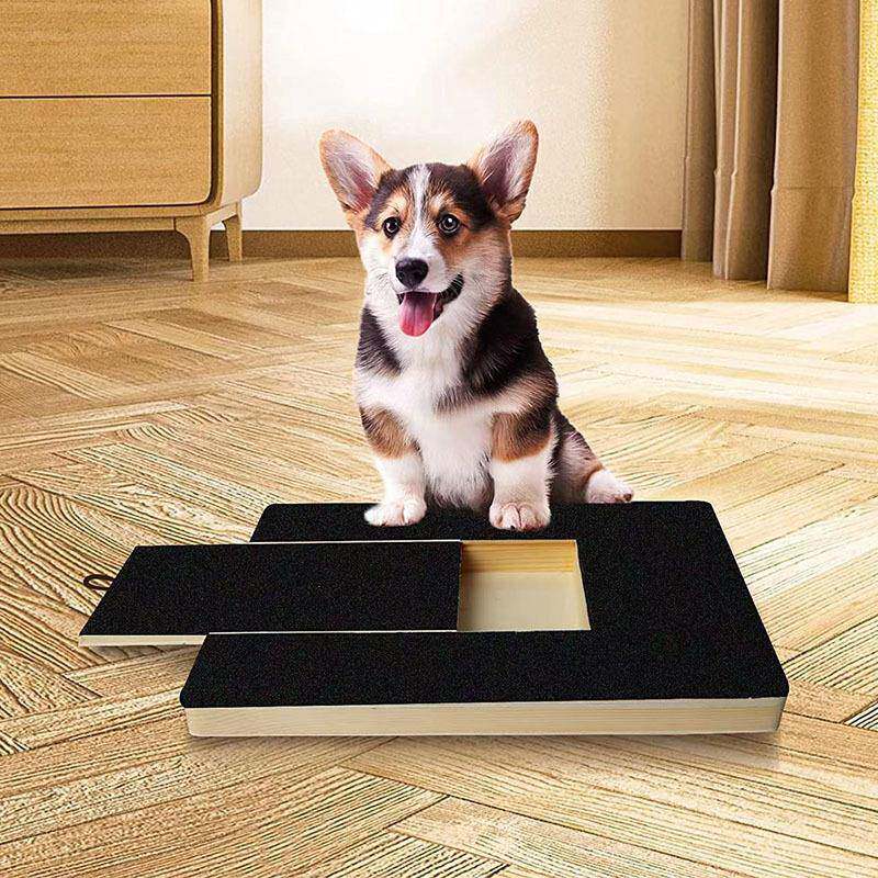 Calm Paws Dog Nail Scratch Board with Treat Box - Stress-Free Nail Care